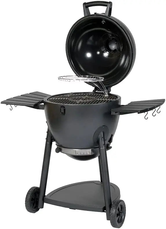 Kamado Charcoal Grill And Smoker With Cast Iron Grates 445 Sq In Cooking Area