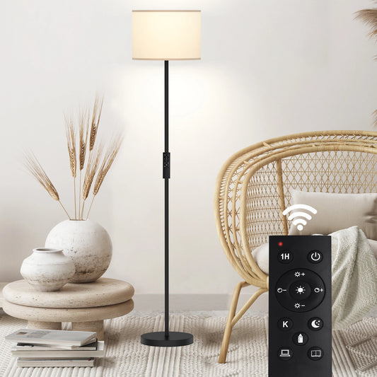 61.5 Inch Traditional Floor Lamp with Remote Control and Bulb Included