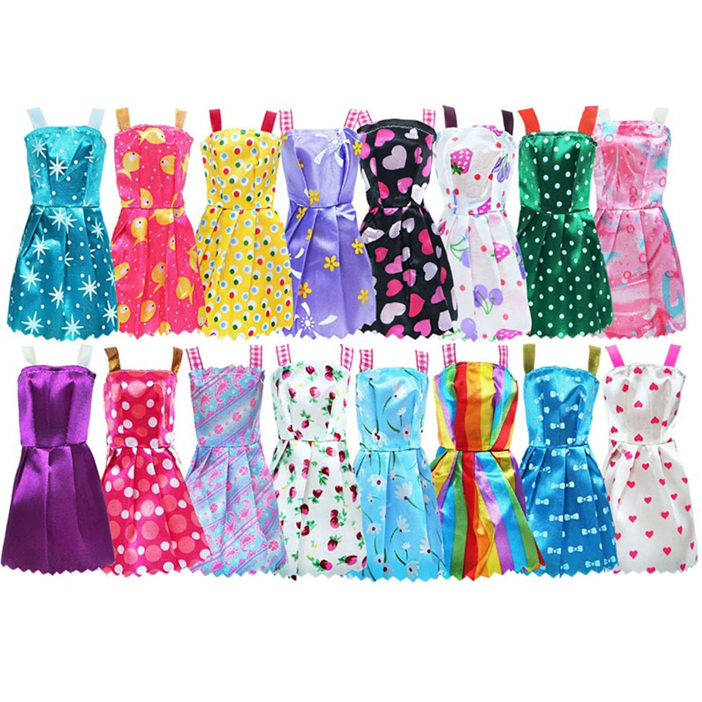 Doll Handmade Party Dress Floral Outfit One Third Scale
