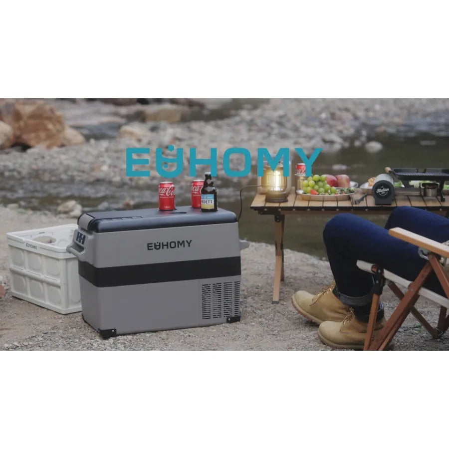 12V Portable Refrigerator 59 Qt 55L App Control Cooler Freezer 12 24V DC AC