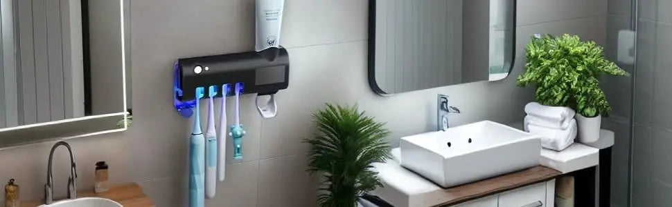 Wall Mounted Toothbrush Dispenser With Four Slots