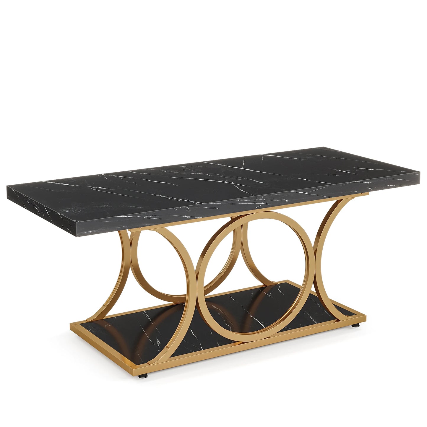 Tribesigns Rectangle Coffee Table 47.24 Inch Modern