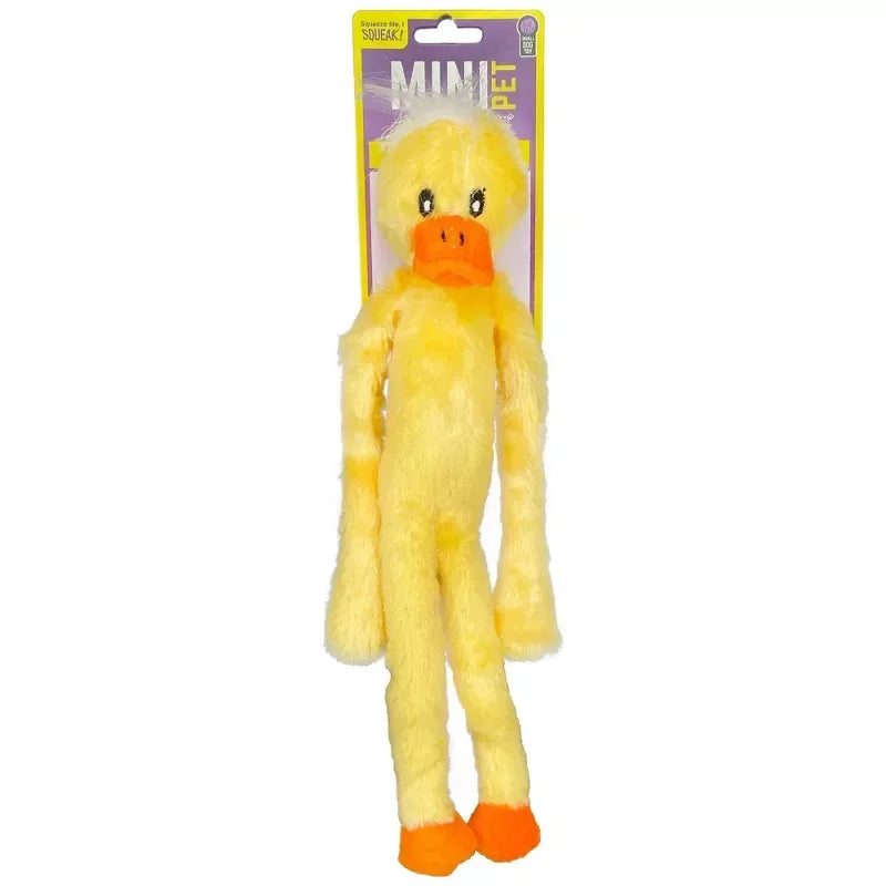 Mini Duck Plush Squeaker Dog Toy 12 Inch Tug Of War