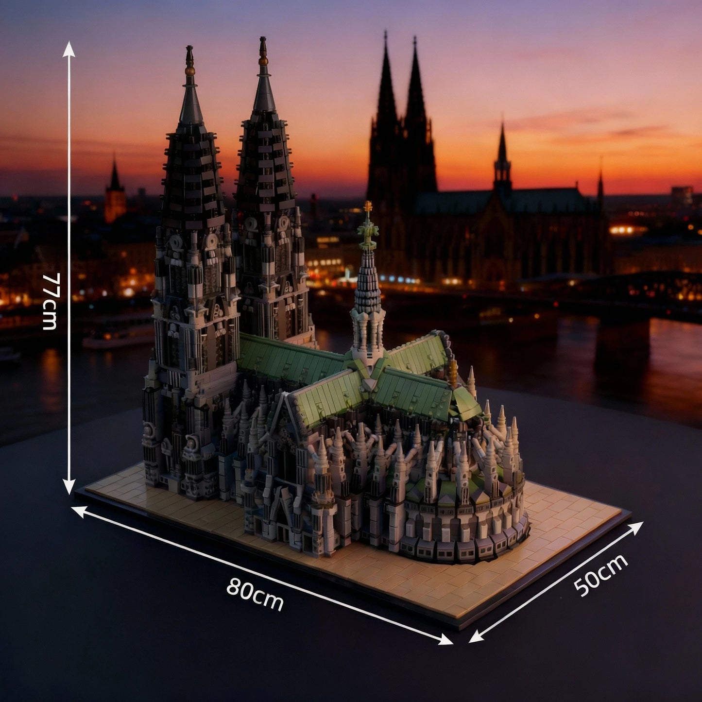 Cologne Cathedral Building Blocks Gothic Church Architecture Kit For Adults