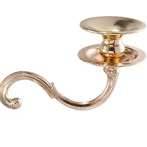 Gold Metal 5 Arm Candelabra Candlestick Holder 28 Inch Tall