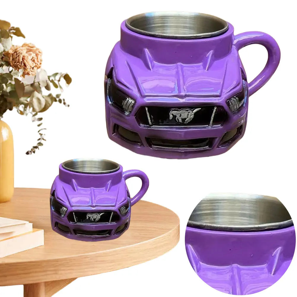 Car Shaped Coffee Mug Novelty Stainless Steel Cup For Men