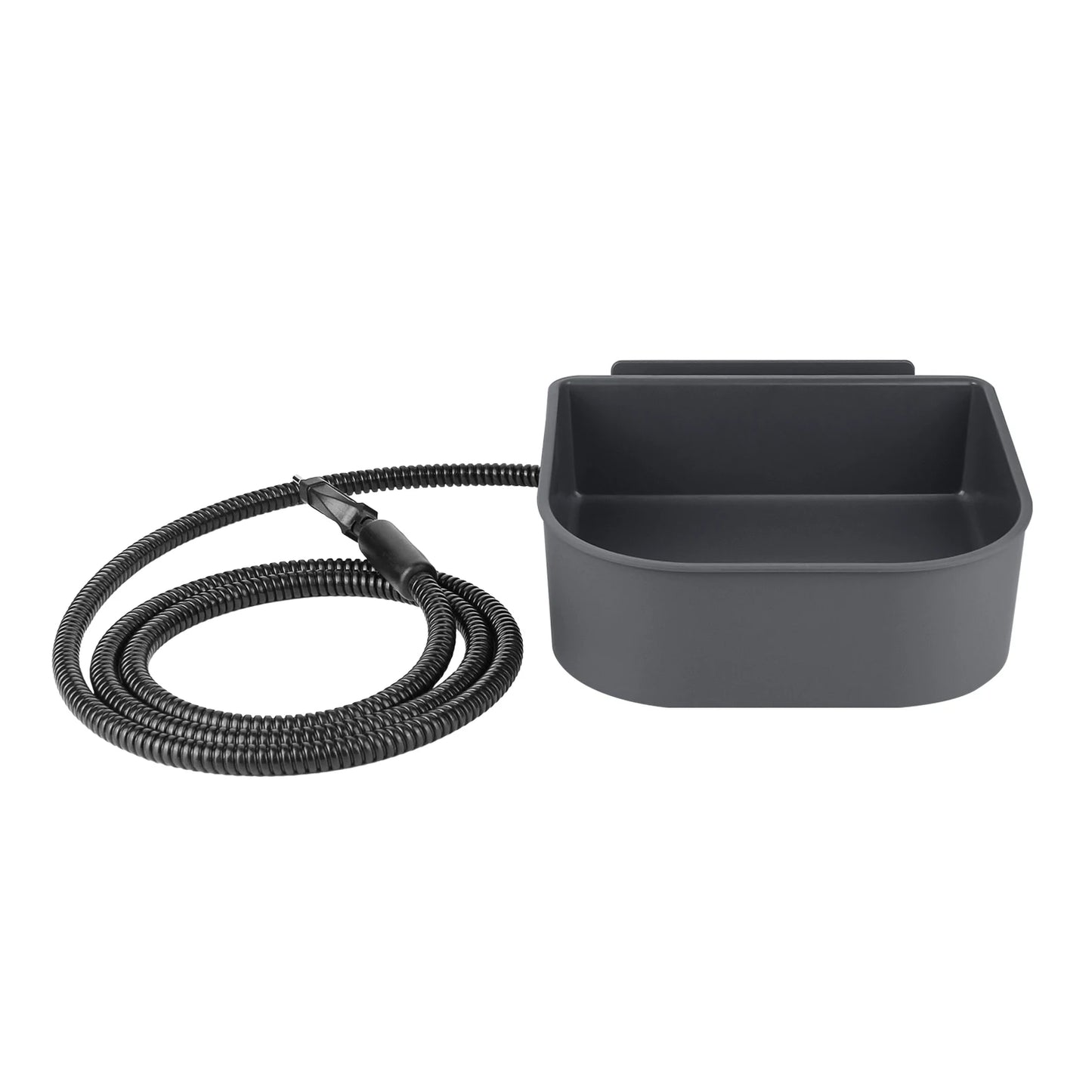 Plastic Heated Pet Bowl Hanging Water Bowl For Dogs Cats Rabbits 1L US