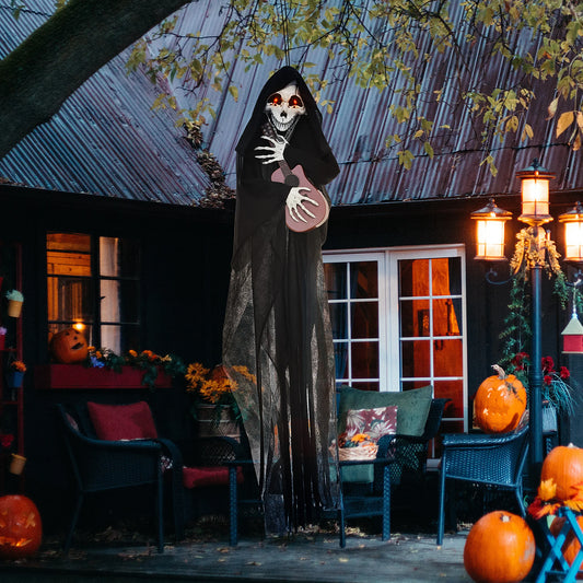 Guitar Playing Grim Reaper Halloween Animatronic Decoration