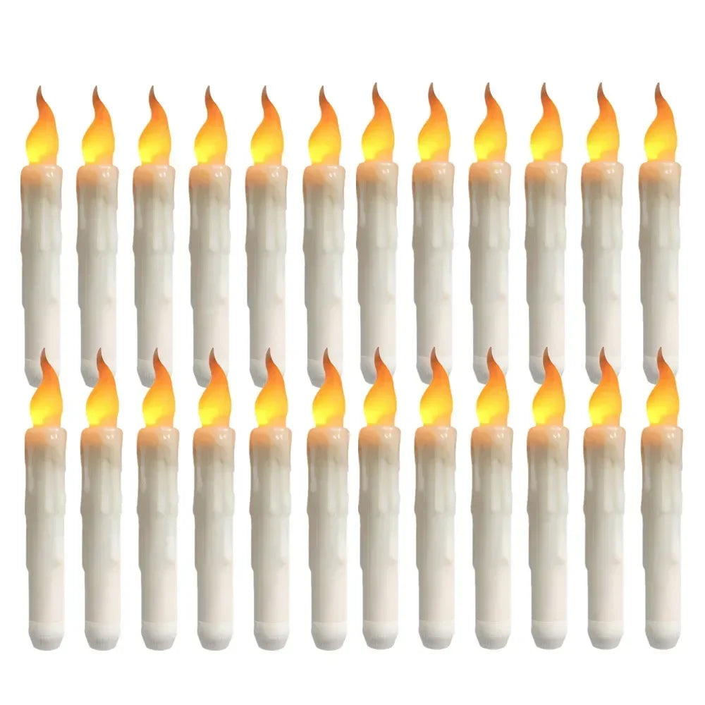 Floating LED Candles With Wand Remote Flameless Decor