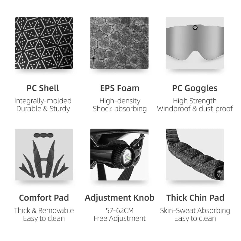 RockBros Bike Helmet EPS Integrally Molded Lightweight Breathable Safety Helmet