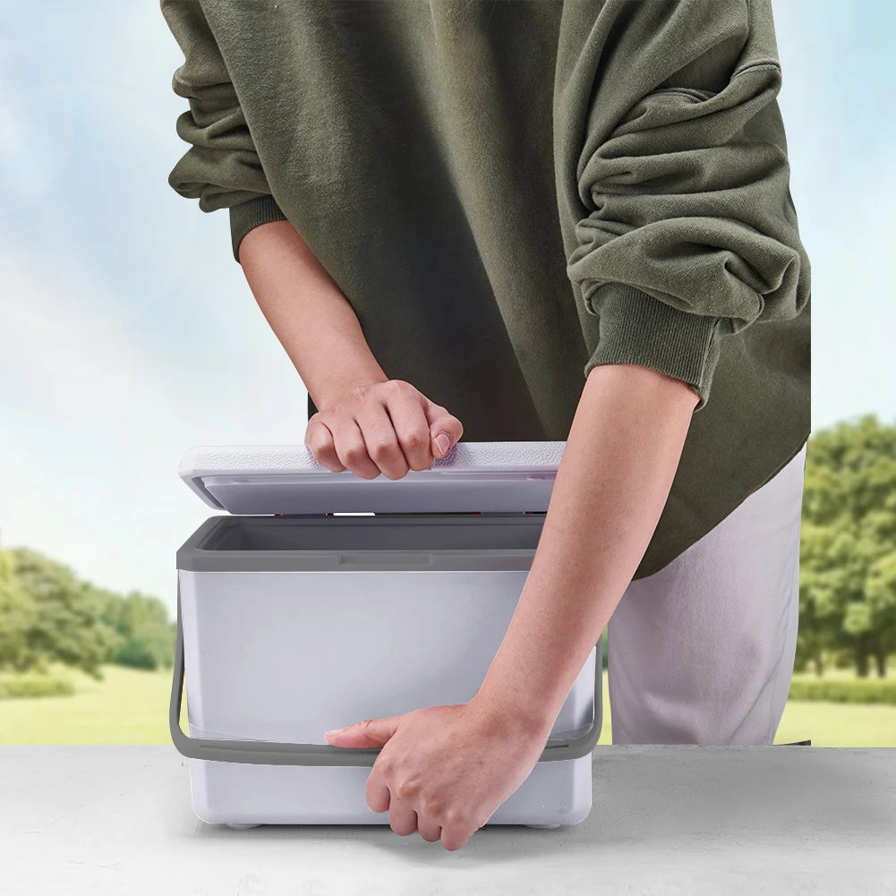 5L Insulated Portable Cooler With Handle Car Refrigerator For Camping Tailgating