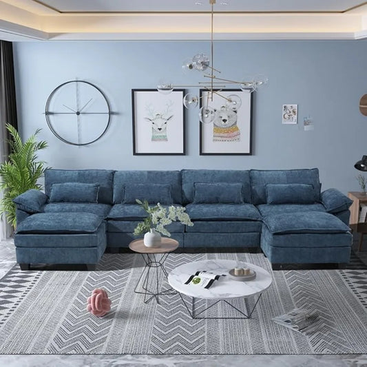 Modular Sectional Sofa for Living Room Cloud Couch with USB