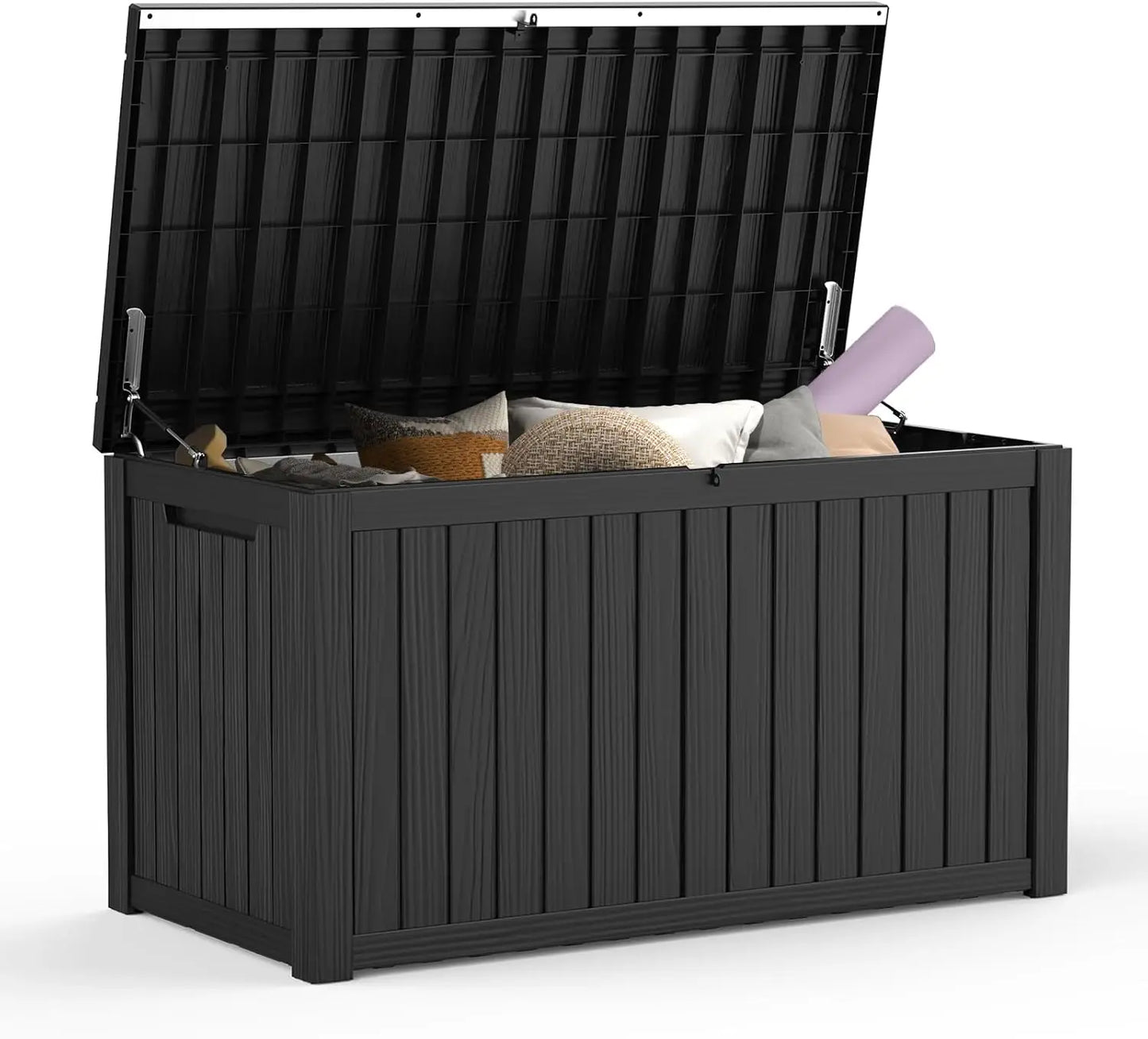 45 Gallon Outdoor Resin Deck Box Waterproof Storage Chest