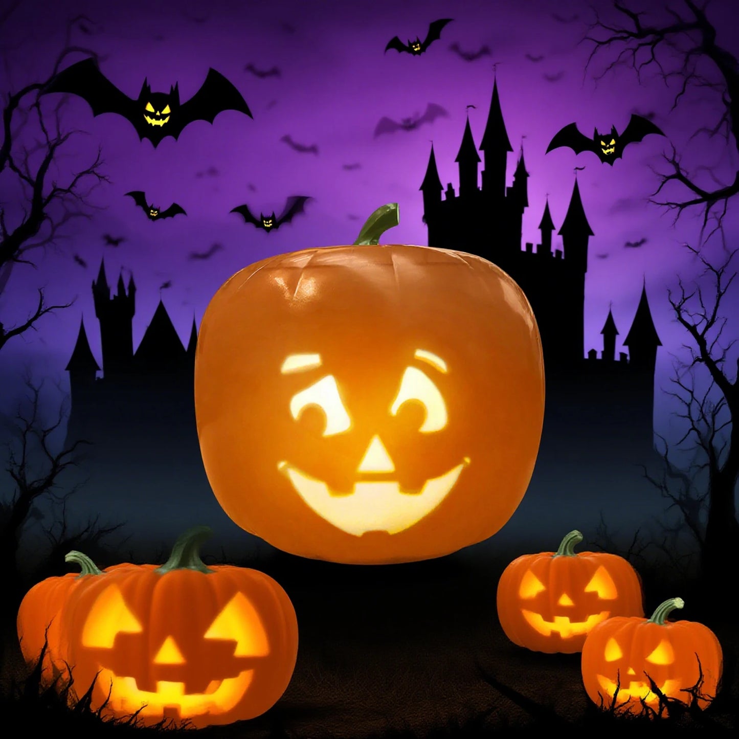 Halloween Singing Pumpkin With Built In Video Projector Speaker Animated Decor