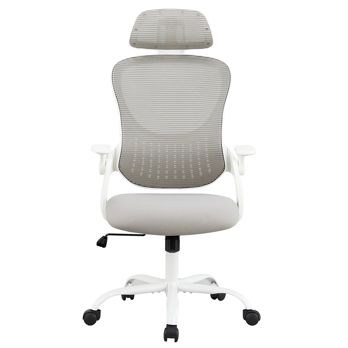 JHK Mesh Ergonomic Office Chair With Flip Up Arms And Adjustable Headrests