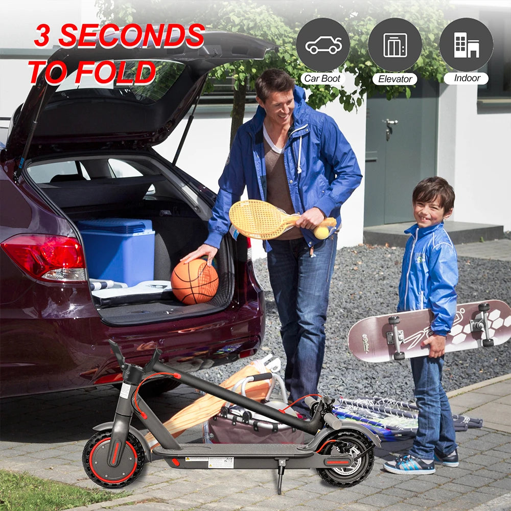 AOVOPRO ES80 350W Electric Scooter 10.5Ah 19 MPH 40-60km Foldable for Adults