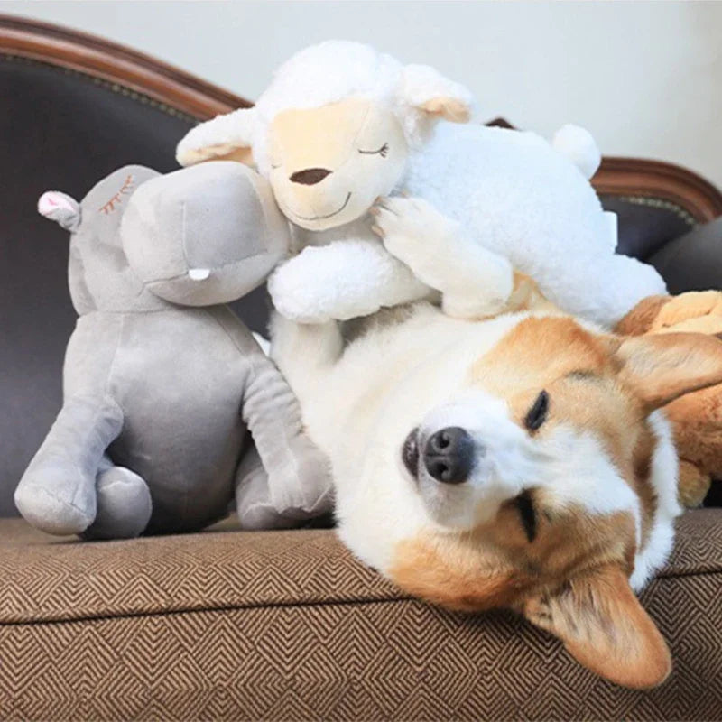 Cute Heartbeat Puppy Training Toy Plush Snuggle Sleep Aid