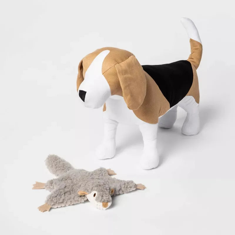 Boots Barkley Flying Squirrel Plush Dog Toy Gentle Chewers