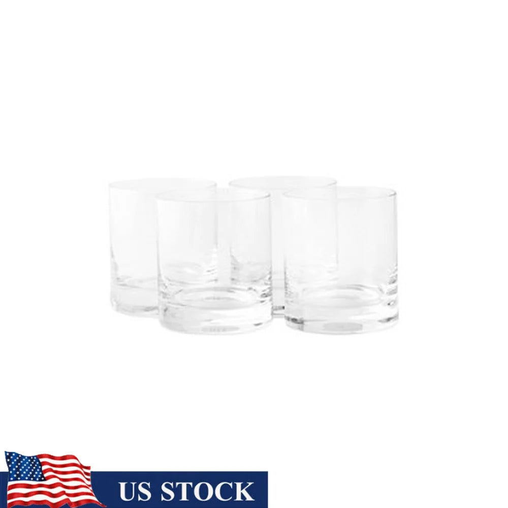 Lead Free Crystal Whiskey Glasses Set of 4 11.25oz