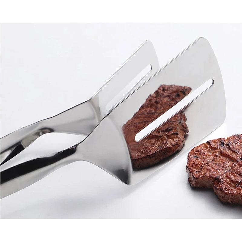 Steel Frying Shovel Clip Multifunctional Bbq Tongs Tool