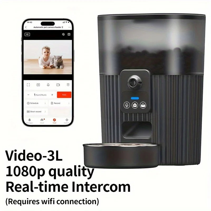 Papifeed Cat Automatic Feeder WiFi Remote Dispenser