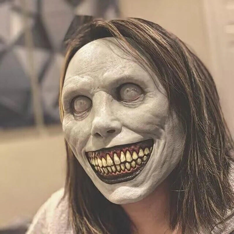 Exorcist Horror Smiling Face Demon Mask Cosplay Prop