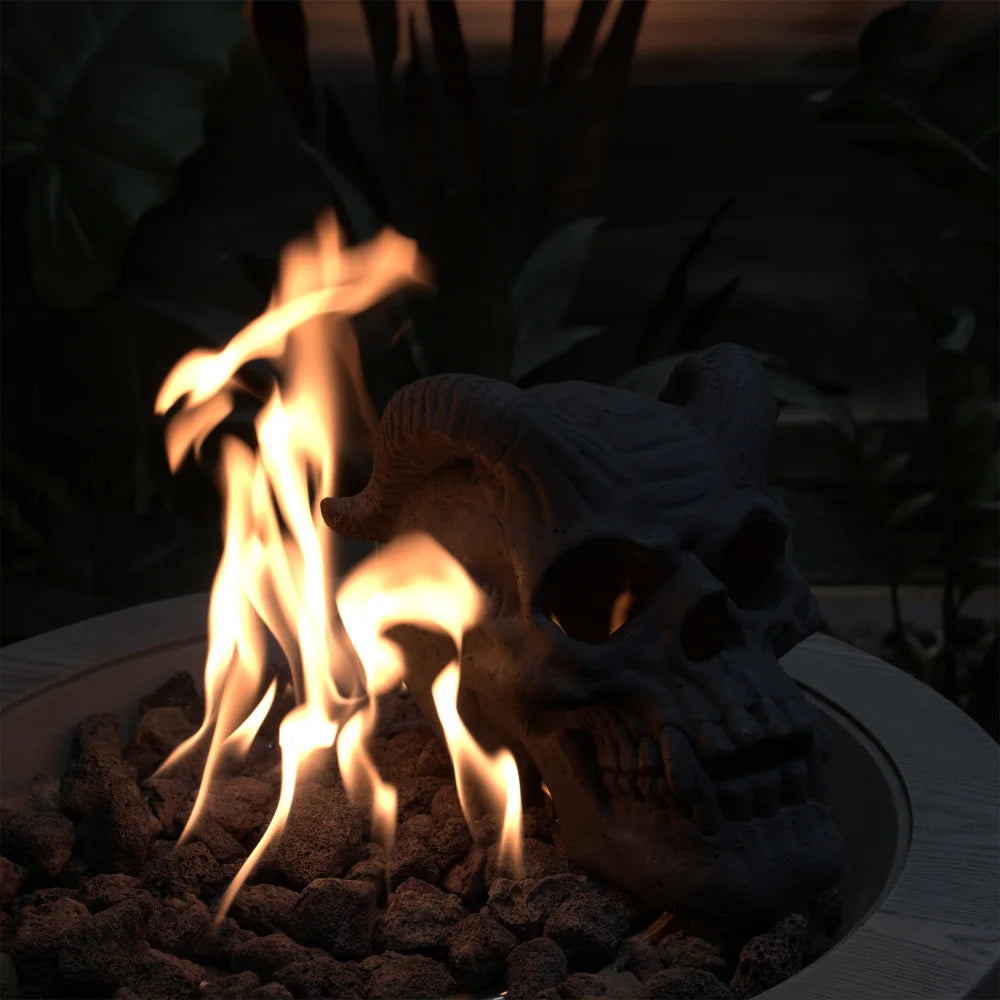 Refractory Fireproof Imitated Human Skulls Gas Log