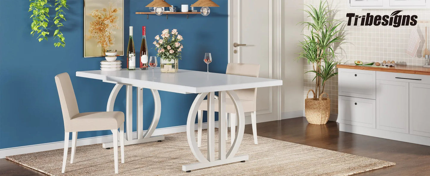 Tribesigns 63 Inch Dining Table For Four To Six Guests