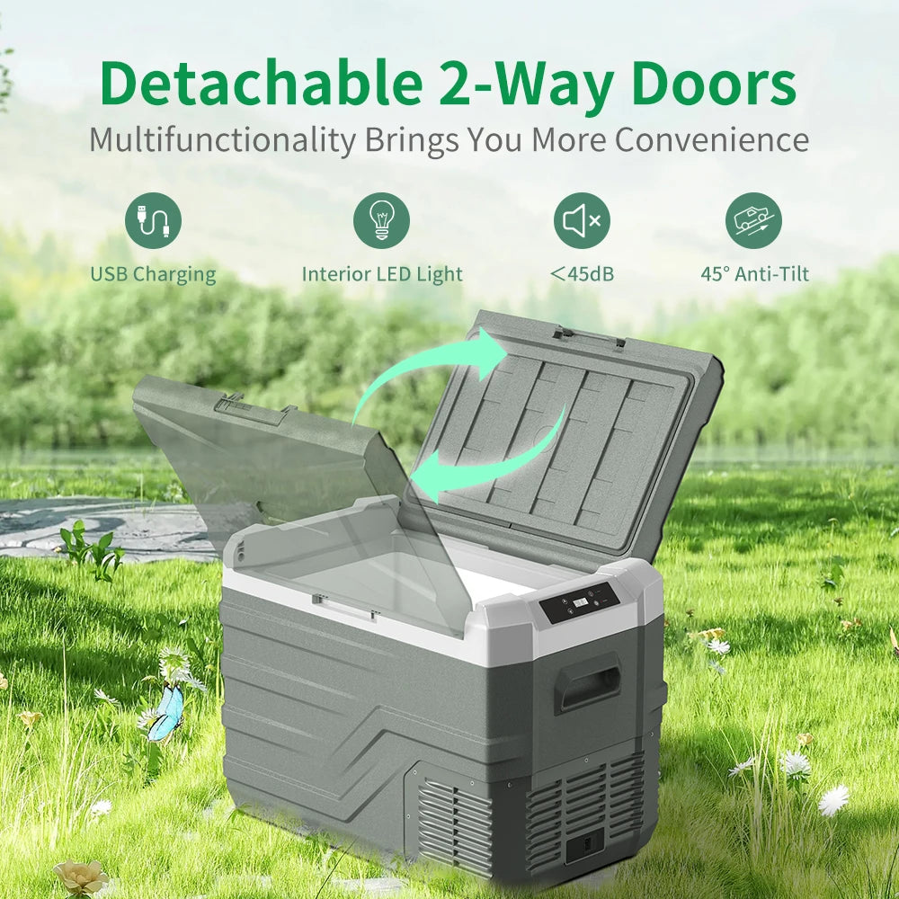 Alpicool NL 25L 35L 45L Car Refrigerator 12V Compressor Fridge Freezer Portable Cooler for Camping Travel 12V 24V DC 100240V AC