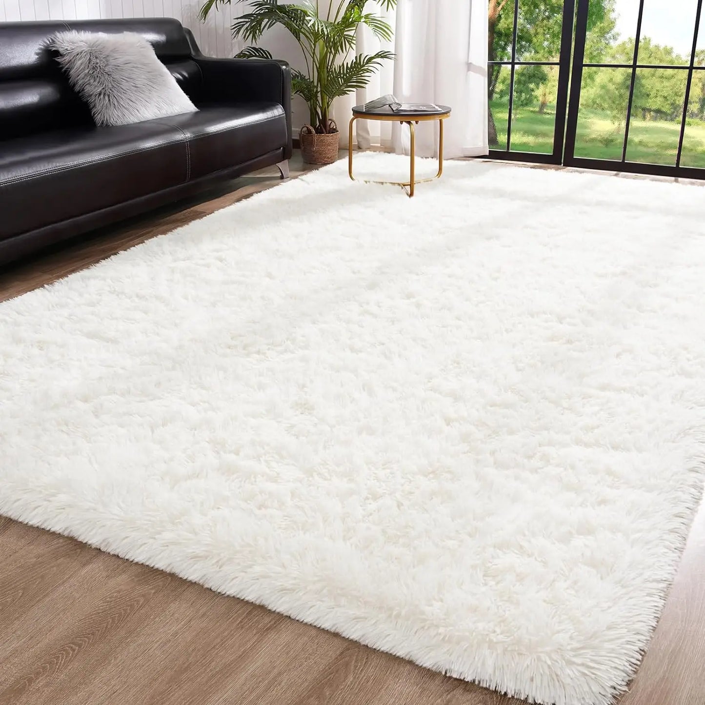 Fluffy Rugs for Bedroom Fuzzy Area Rugs for Living Room Soft Kids Carpet Non Slip for Hardwood Floors Room Decor