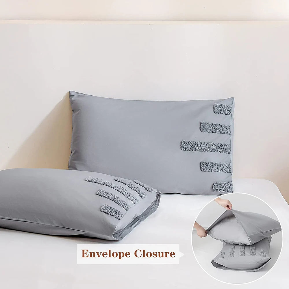 Opulence 100 Cotton Bedding Three Piece Duvet Cover Shams