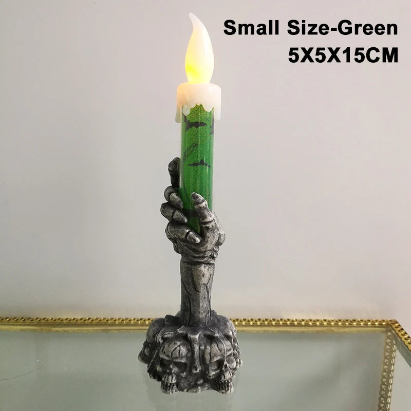 Halloween Skeletons Ghosts Candles Pumpkin Decorations