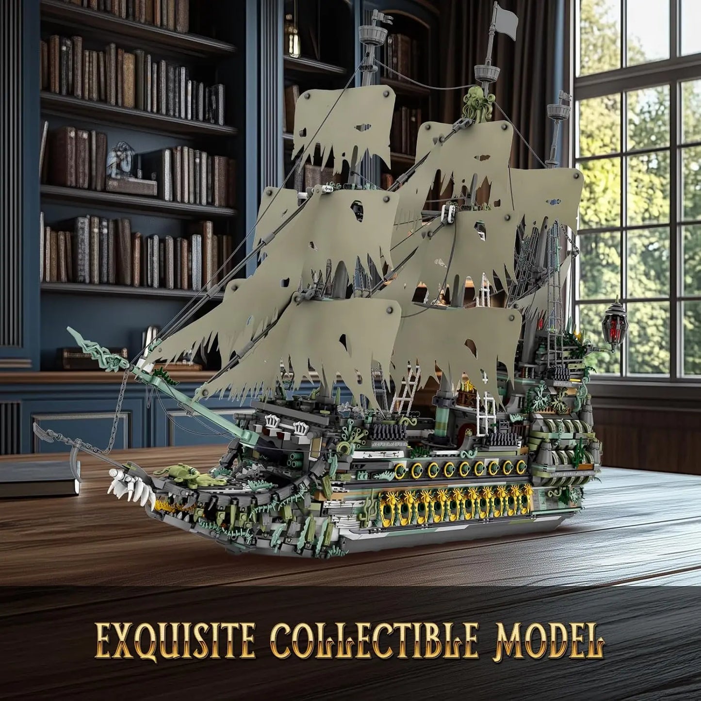Pirate Ship Building Blocks Set Large MOC Construction Toy Sailing Boat
