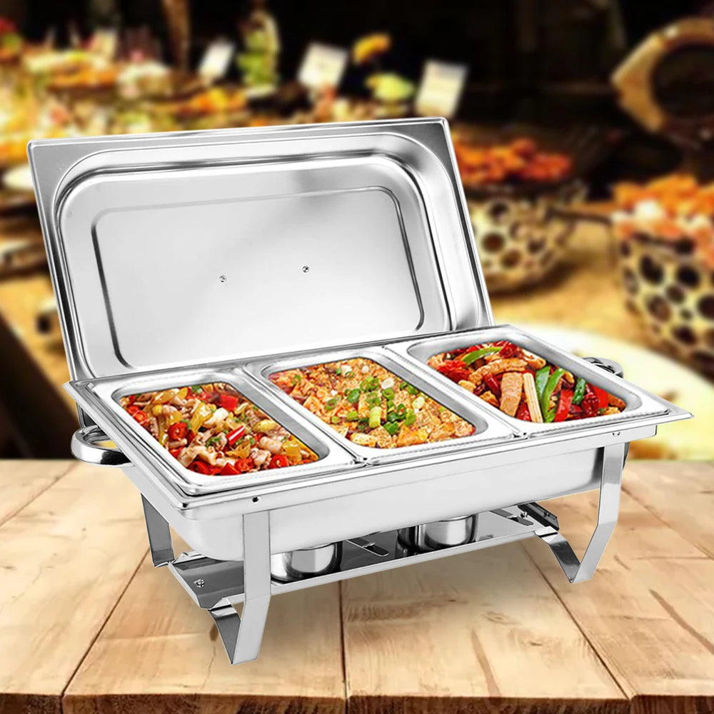 Stainless Steel Tableware Set Folding 3-Frame Dining Stove 4KG Ideal For Buffets Hotel