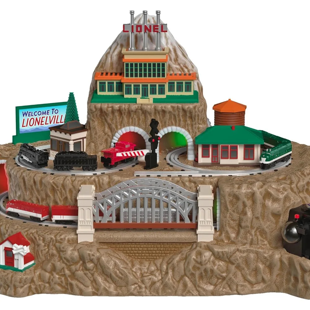 Lionelville Christmas Train Set With Light Sound Motion For Tabletop Decoration