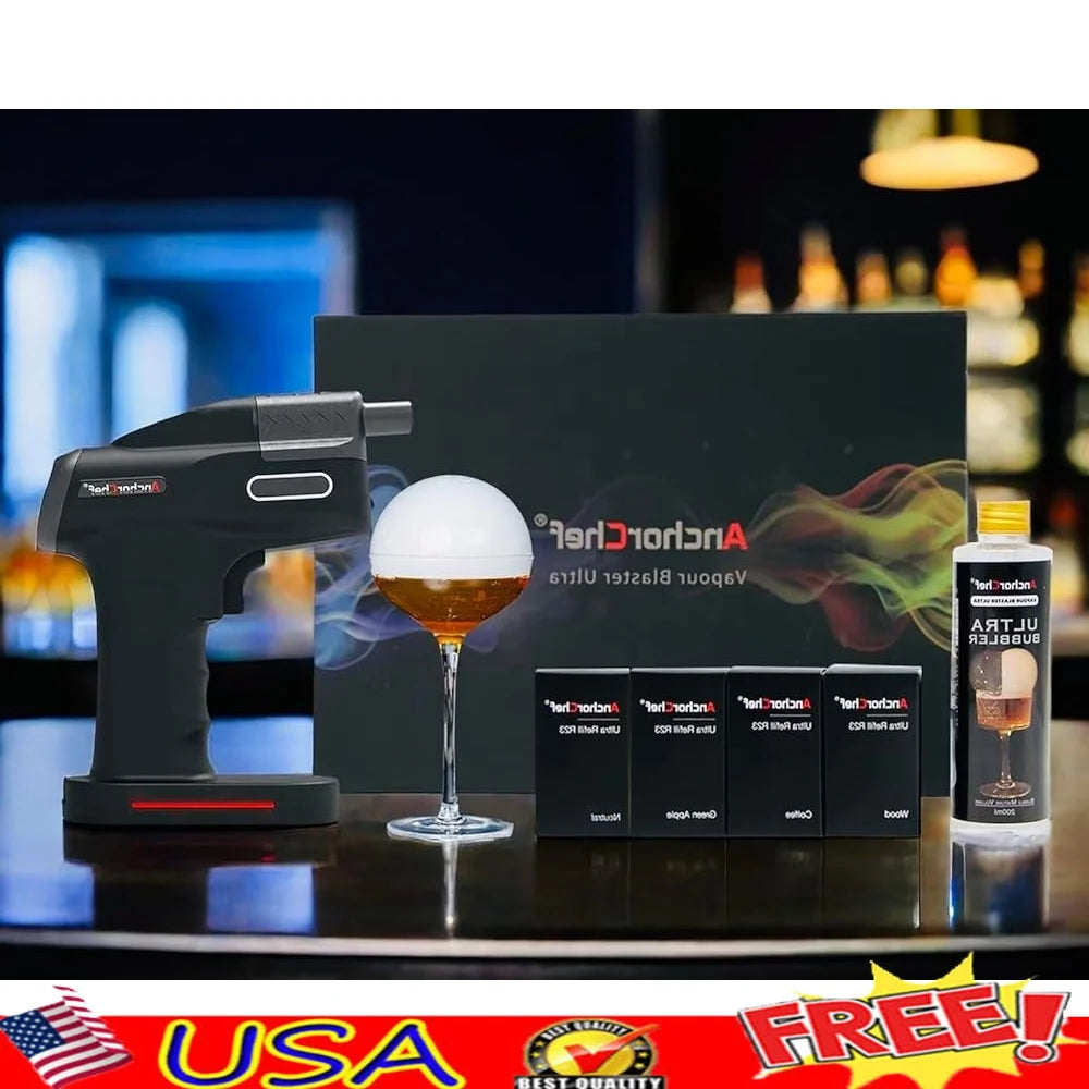 Aroma Blaster Smoke Bubble Gun With Four Flavors Vapor Kit