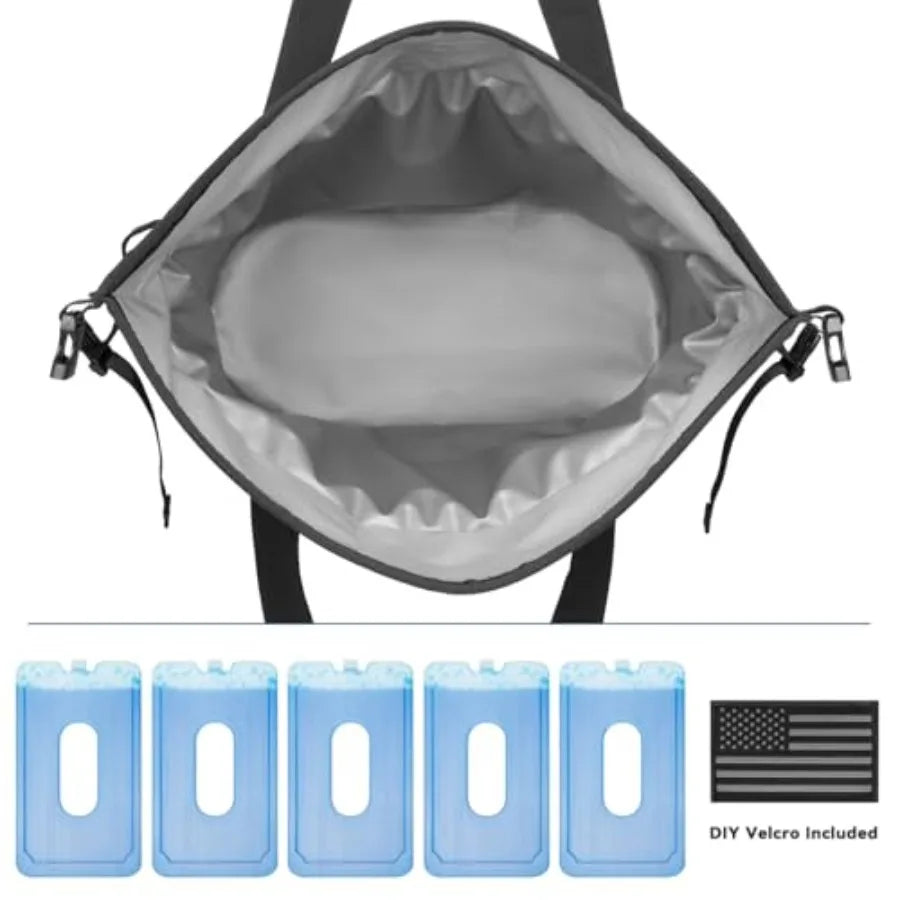 Soft Cooler Insulated Leak Proof Large Ice Chest With Roll Top Waterproof Seal