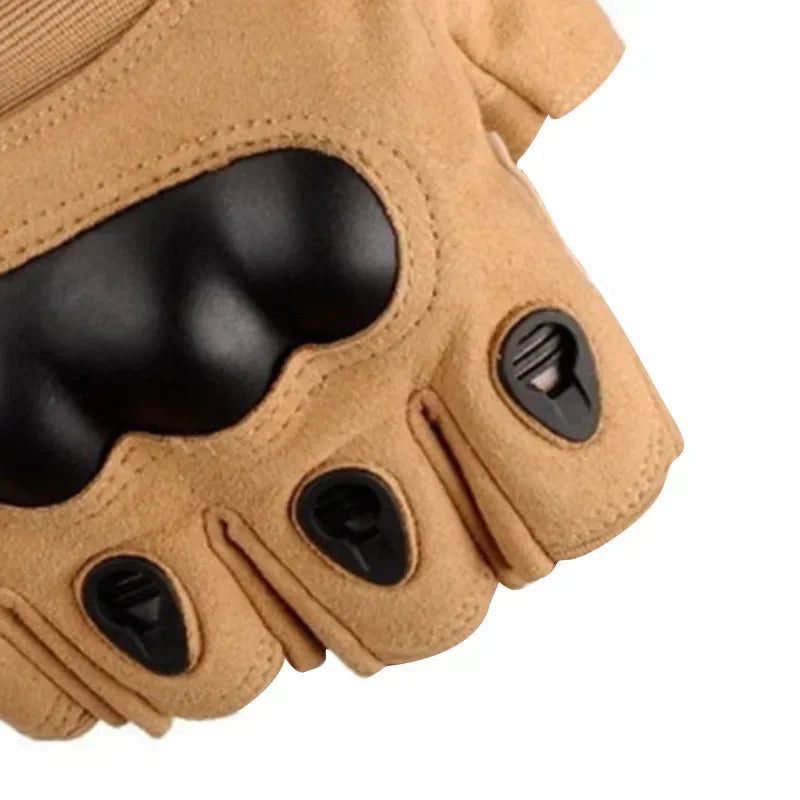 Unisex Motorcycle Gloves Tactical Shooting Knuckle Protection Full Finger
