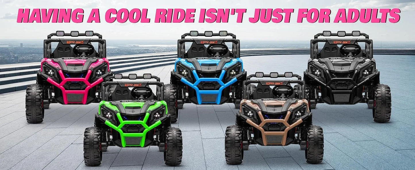 24V XL Two Seater Ride On Car For Girls Off Road 2WD 4WD