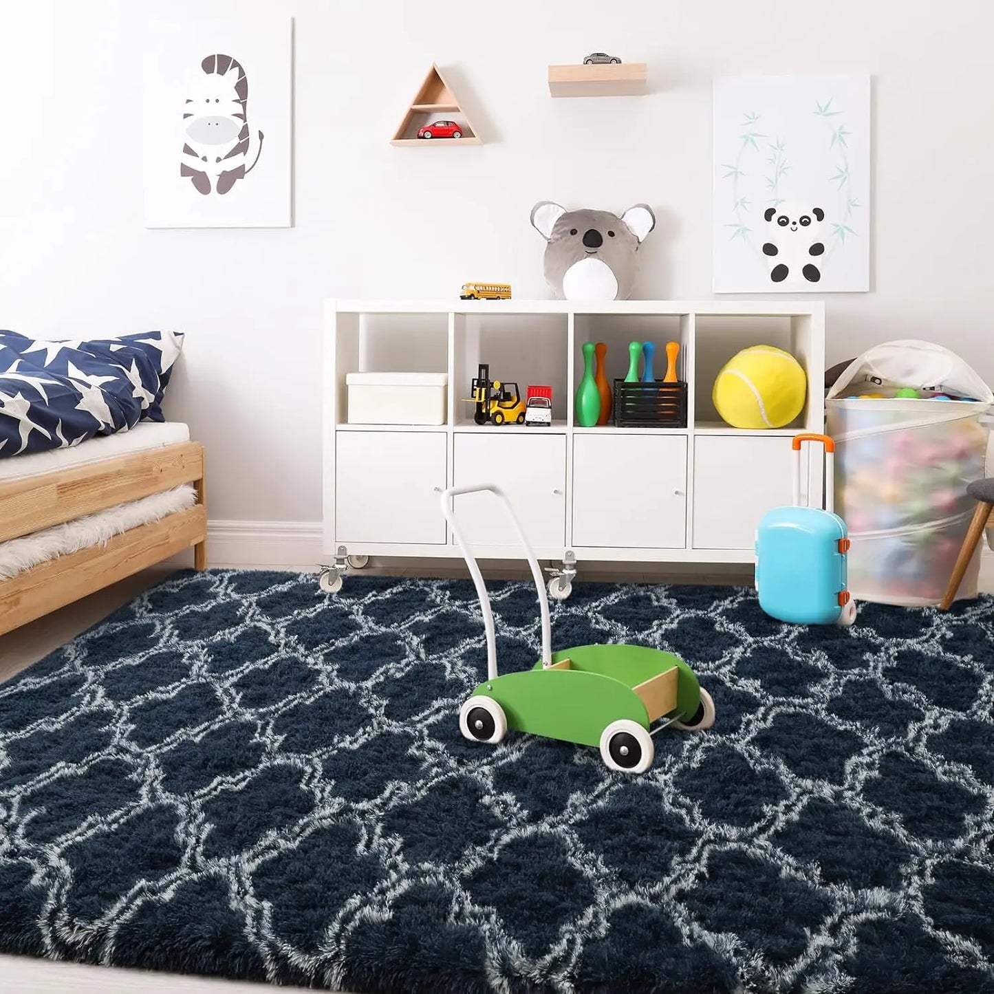 Large Shag Area Rugs for Bedroom Super Soft Plush Fluffy Carpet Non Slip Indoor Floor Rug for Kids Nursery Girl