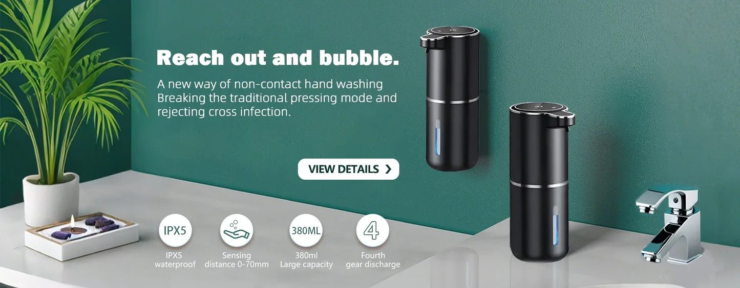 Automatic Soap Dispenser 360ml Type C White 4 Level Foam