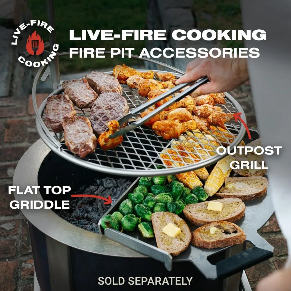 Smokeless Fire Pit X Series 24 Corten Steel 27 Point 5 Inch