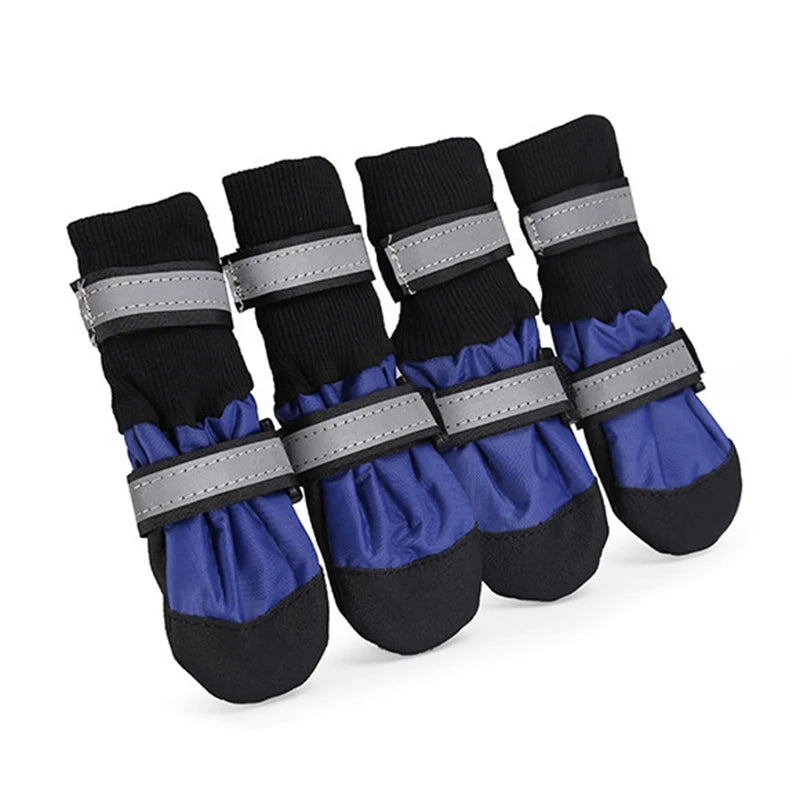 Waterproof Anti Slip Snow Boots For Large Dogs Camouflage Reflective