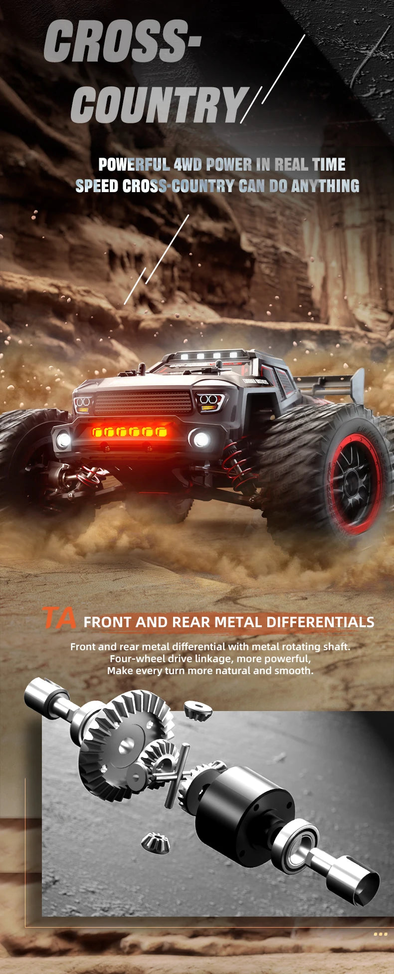 SG116 MAX 1 To 16 High Speed Drift RC Car 4WD Brushless Off Road Monster Truck