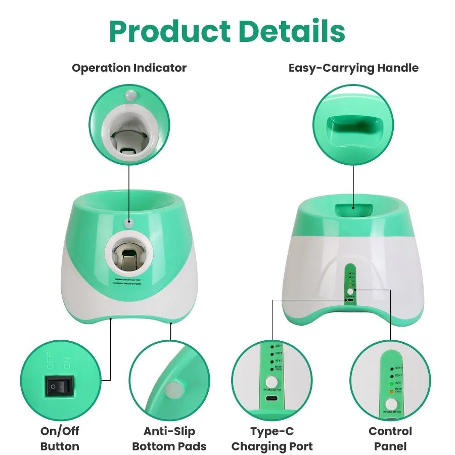 Automatic Dog Ball Launcher And 3 Adjustable Distances
