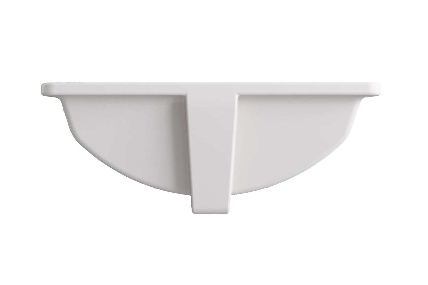 Meje Undermount Rectangular Ceramic Bathroom Sink Vessel