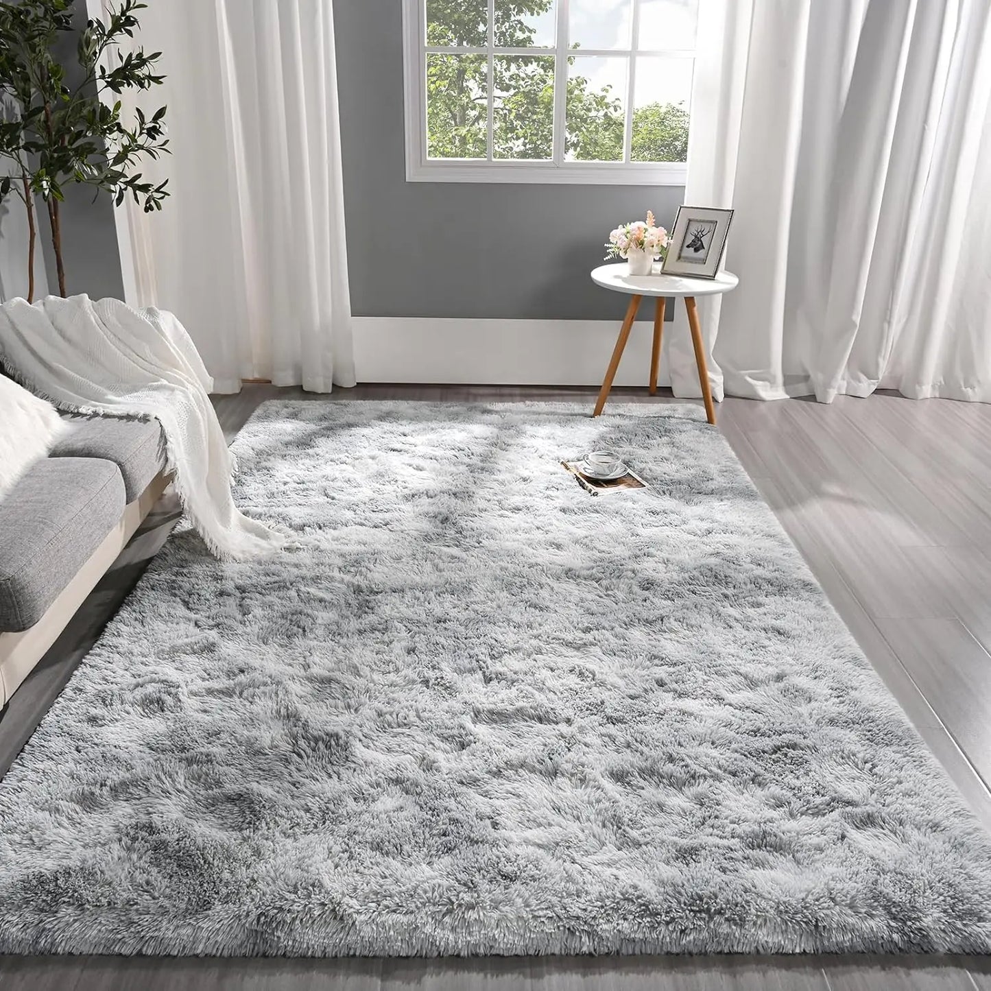 Fluffy Rugs for Bedroom Fuzzy Area Rugs for Living Room Soft Kids Carpet Non Slip for Hardwood Floors Room Decor