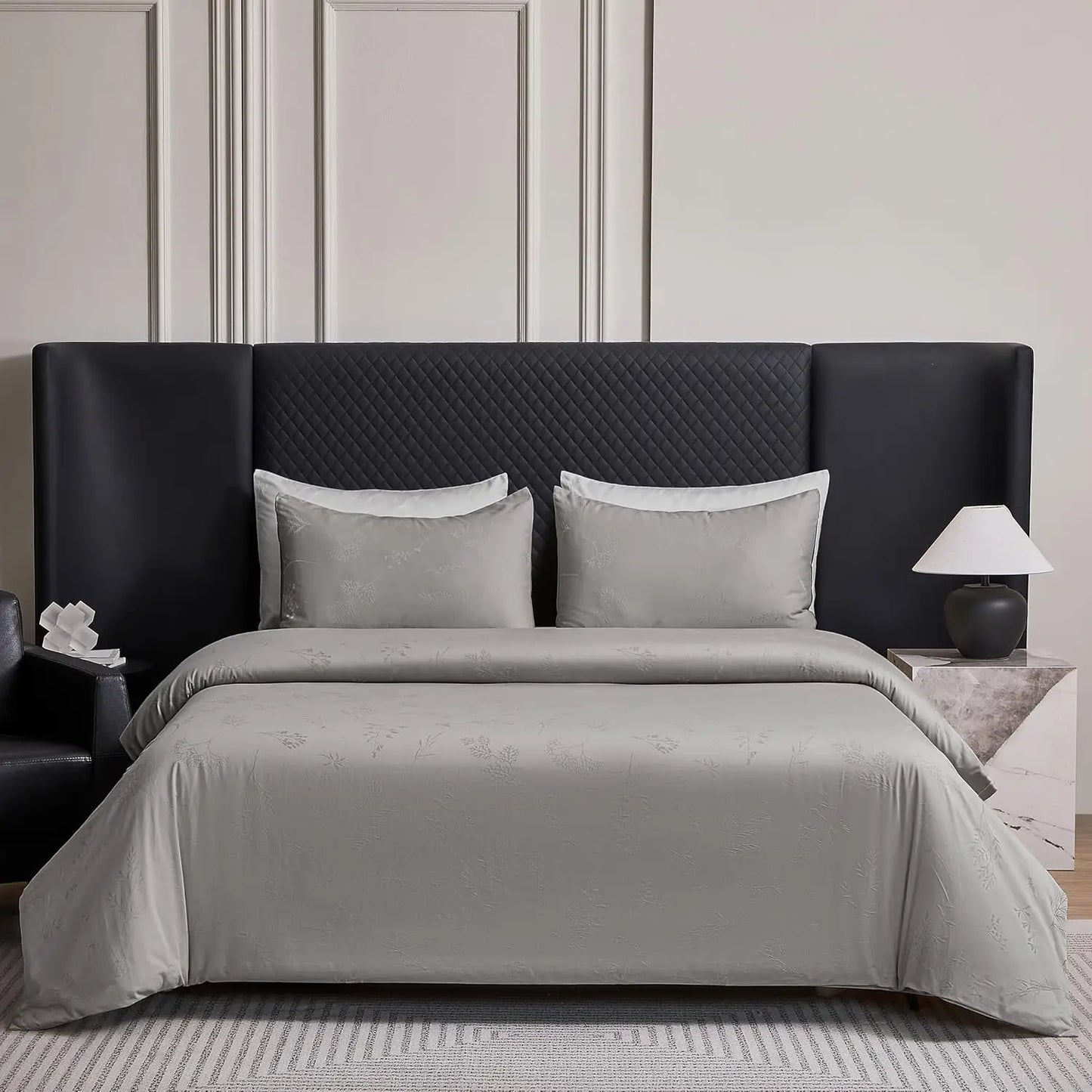 Simple And Opulence Duvet Cover Cotton Blend Breathable Luxury Bedding