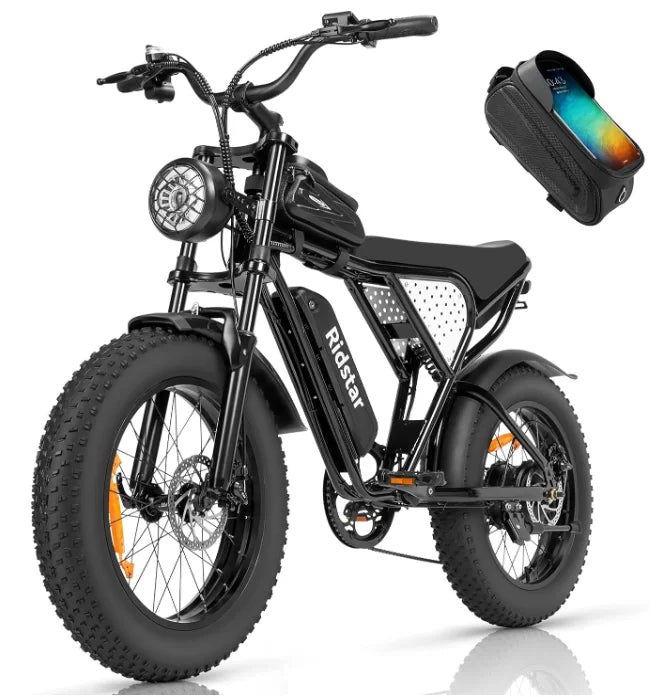 RidstarQ20 2000W Dual Motor Mountain E Bike 52V 40Ah