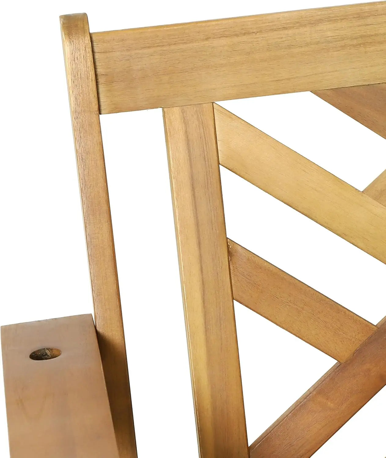 Teak Porch Swing With Cushion For Outdoor Patio Garden Seating